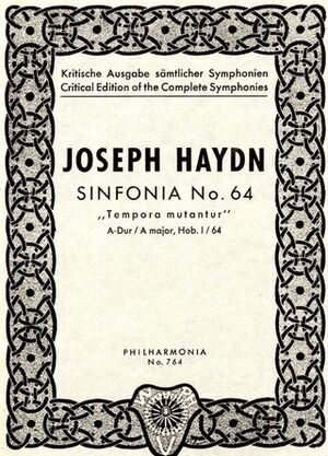 Symphony (sinfonía) No.64 Hob. I:64