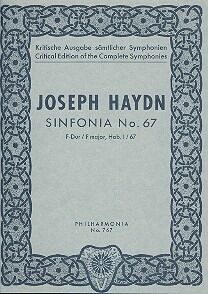 Symphony (sinfonía) No.67 Hob. I:67