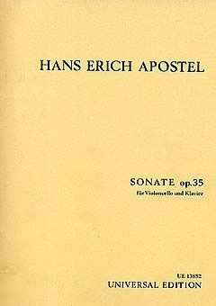 APOSTEL SONATE (sonata) Op35 Vc Pft op. 35