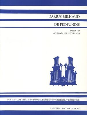 MILHAUD PSALM 129 Vocal Score