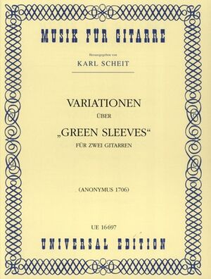 ANON VARIATIONS ON GREENSLEEVES S Gtr