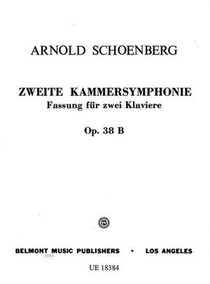 SCHOENBERG CHAMBER SYMPHONY (sinfonía) OP38b/2 2Pft 1 op. 38B