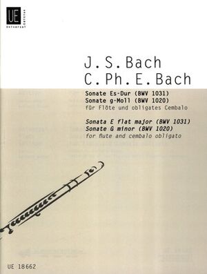 BACH JS/BACH CPE TWO SONATAS Fl Cemb BWV 1020, 1031
