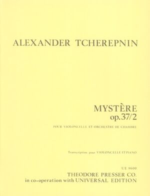 TCHEREPNIN A. MYSTERE OP37/2 Vc/Pft op. 37/2