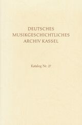 Deutsches Musikgeschichtliches Archiv Kassel.