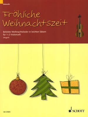 Fröhliche Weihnachtszeit violonchelo