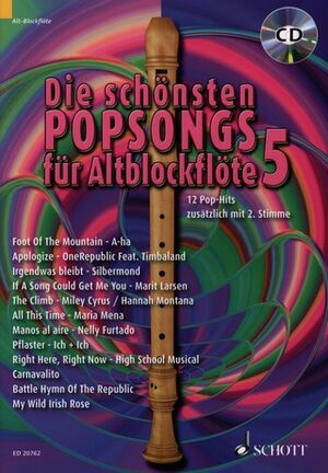 Die schönsten Popsongs für Alt-Blockflöte Band 5 (flauta)