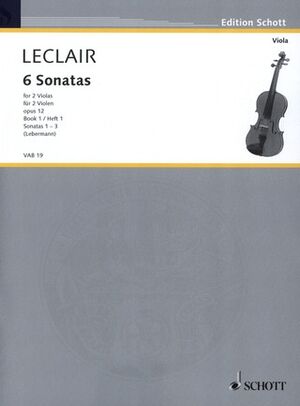 Six Sonatas op. 12 Heft 1