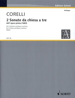 Due Sonate op. 1, 2 violines, bajo continuo