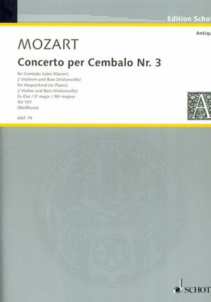 Concerto III Eb Major KV 107