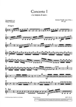 Concerto (concierto) No. 1 F major op. 10/1 RV 433/PV 261