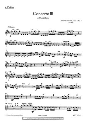 Concerto No. 3 D major op. 10/3 RV 428/PV 155
