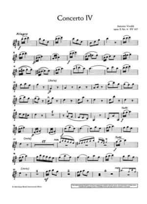 Concerto No. 4 G major op. 10/4 RV 435/PV 104