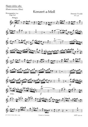 Concerto (concierto) A minor RV 108/PV 77