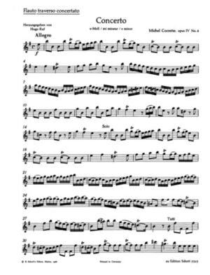 Concerto (concierto) E minor op. 4/6