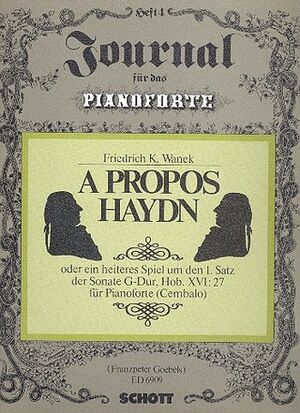 A propos Haydn Hob. XVI: 27