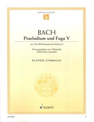 Prelude V and Fugue V D major BWV 850