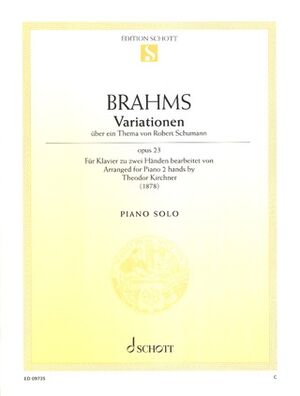 Variations on a theme by Robert Schumann op. 23