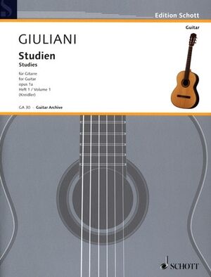 Studies for Guitar op. 1a Heft 1