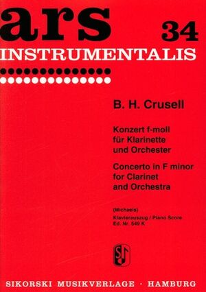 Clarinet Concerto (concierto clarinete) In Fm op. 5