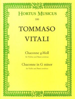 Chaconne for Violin and Basso continuo g minor