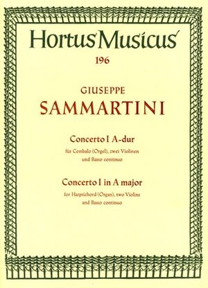 Concerto (concierto) 1 Amaj Cembalo Score & parts