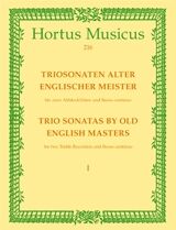 Triosonaten (trio sonatas) alter englischer Meister