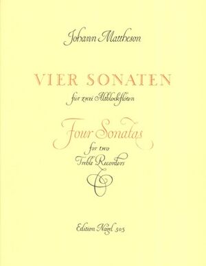 Vier Sonaten fur zwei Blockfloten (sonatas flauta)