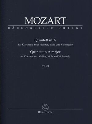 Clarinet Quintet K581 Study Score