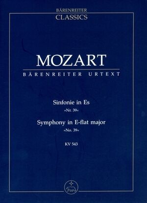 Symphony (sinfonía) No. 39 Study Score