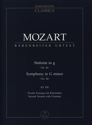 Symphony (sinfonía) No. 40 Study Score