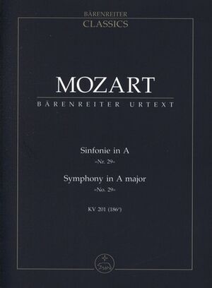 Symphony (sinfonía) No. 29 A major KV 201(186a)