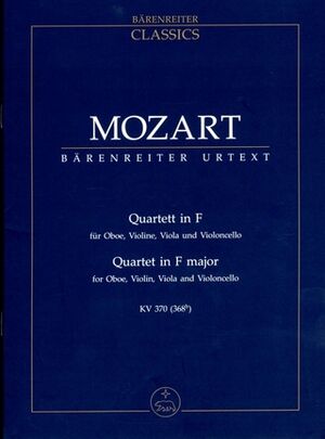 Oboe Quartet K370 F Study Score