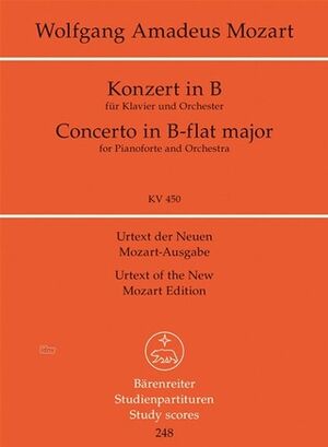 Piano Concerto (concierto) B flat major KV 450