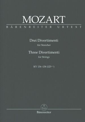 Three Divertimenti for Strings KV 136-138