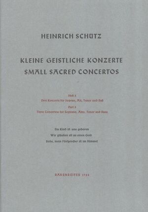 Small Sacred Concertos (conciertos), Volume 3