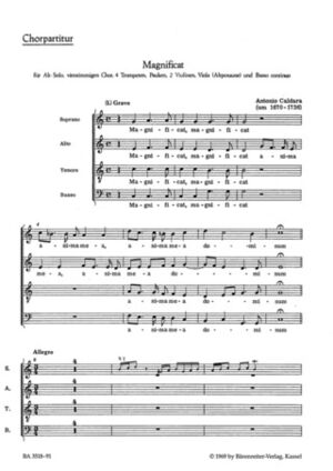 Magnificat C-Dur - Lobgesang der Maria