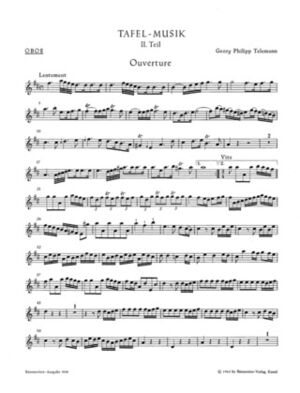 Ouverture und Conclusion aus Tafelmusik II