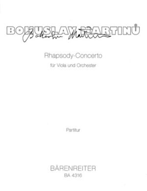 Rhapsody-Concerto (concierto) for Viola and Orchestra