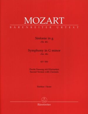 Symphony (sinfonía) No. 40 g minor KV 550