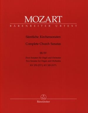 Samtliche Kirchensonaten (sonatas iglesia), Heft 3-4