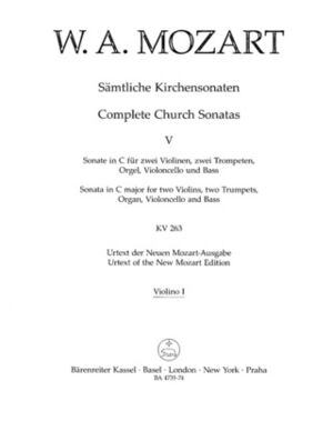 Church Sonatas Vol 5 C Major K.263