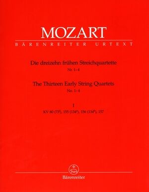 Thirteen Early String Quartets Volume 1 Nos 1-4