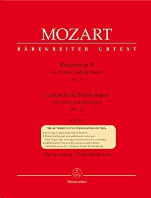 Violin Concerto (concierto) No.1 in B-flat major K.207