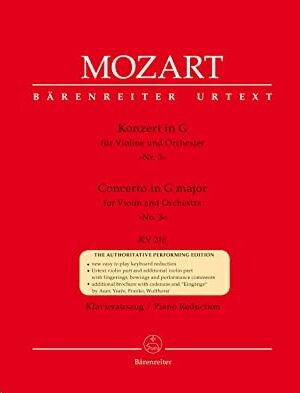 Violin Concerto (concierto) No.3 In G K.216
