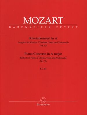 Piano Concerto (concierto) No. 12 in A Major K.414
