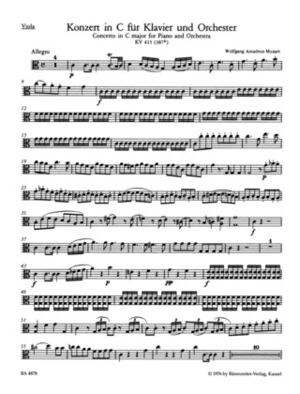 Piano Concerto (concierto) No. 13 in C major K. 415 (387b)
