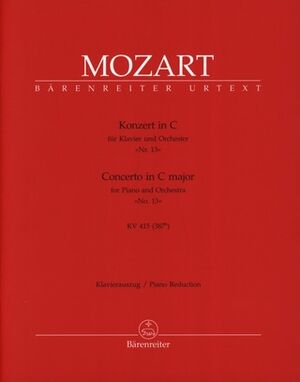 Piano Concerto (concierto) No. 13 in C major K. 415 (387b)