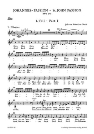 Johannes-Passion (St. John Passion) BWV 245