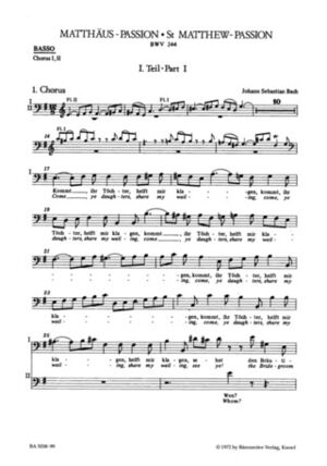 Matthaus-Passion BWV244